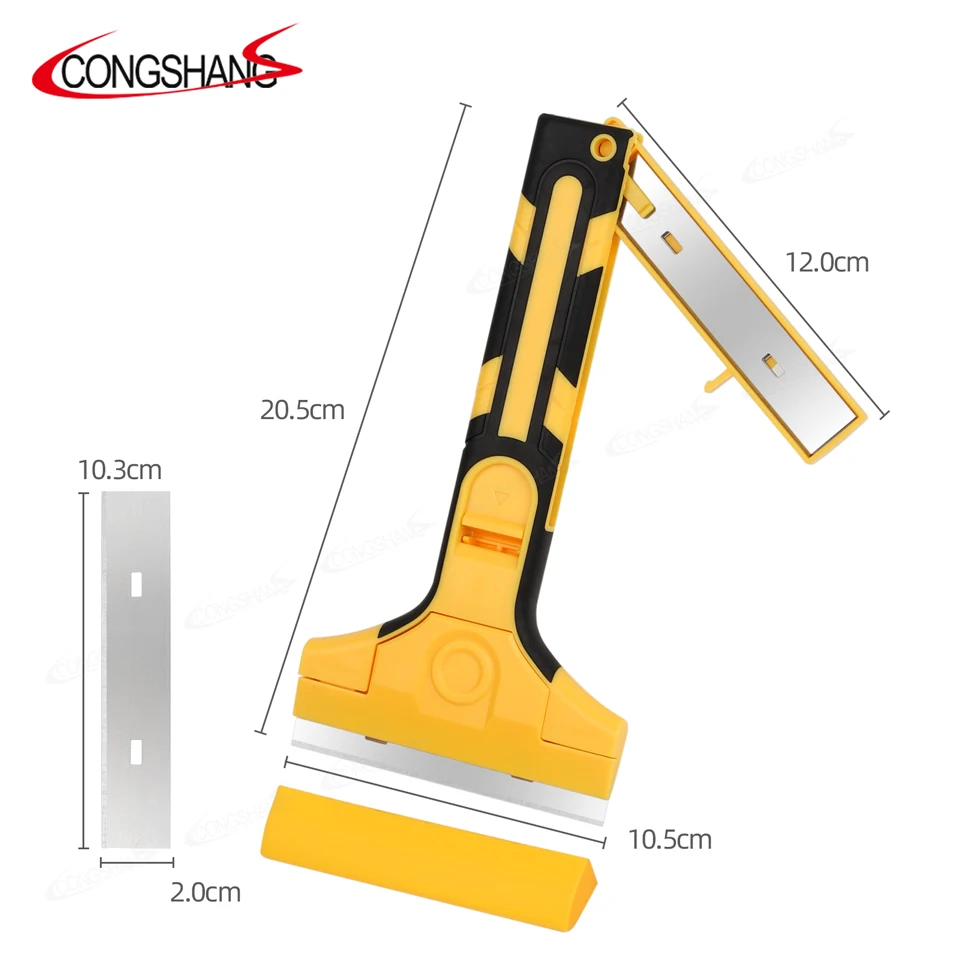 CLEZE Razor Blade Glass Scraper for Car Window Tint Vinyl Wrap Adhesive Sticker Glue Paint Removal Cleaning Tool