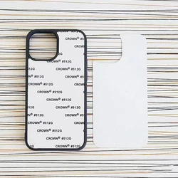 Printable Sublimation Blanks For iPhone 16 e 15 14 Plus 11 12 13 Pro Max mini XR XS Heat Press Blank Phone Case with Metal Plate