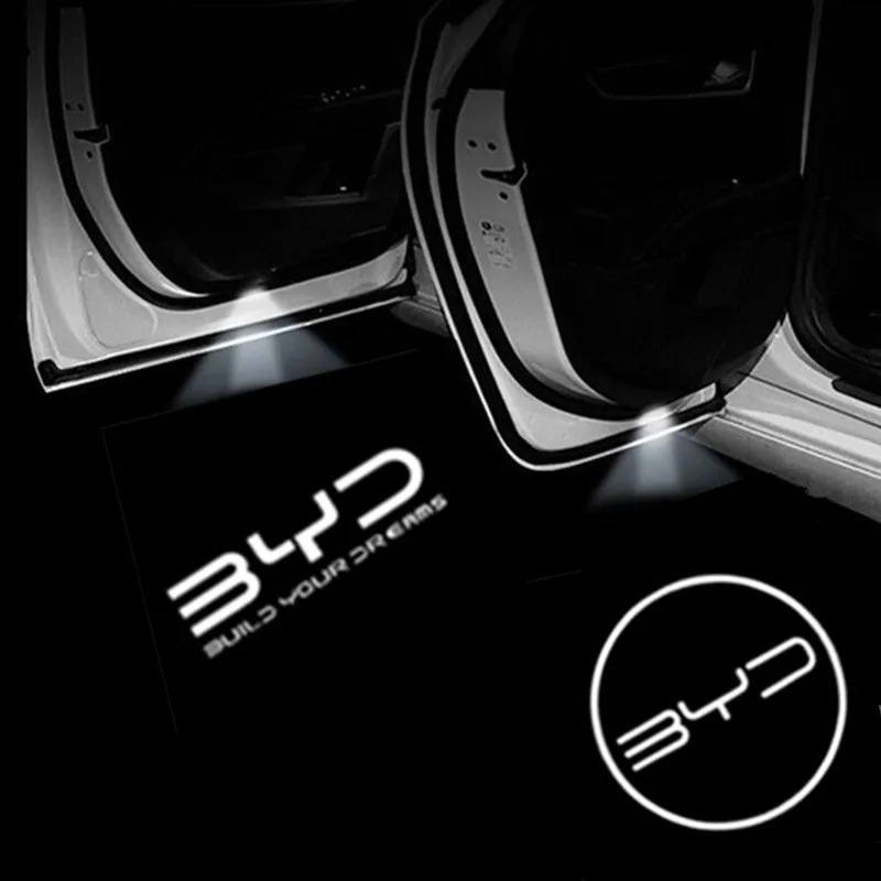 

Лампа проектора для автомобильной двери, 2 шт., для BYD ATTO3 QIN SONG S6 7 E6 TANG YUAN PLUS, аксессуары для украшения, стайлинга