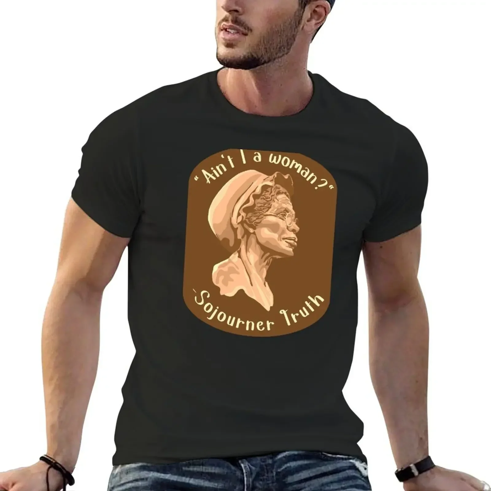 Sojourner Truth Portrait and Quote T-Shirt plus size tops man clothes designer shirts cute clothes big and tall t shirts for men