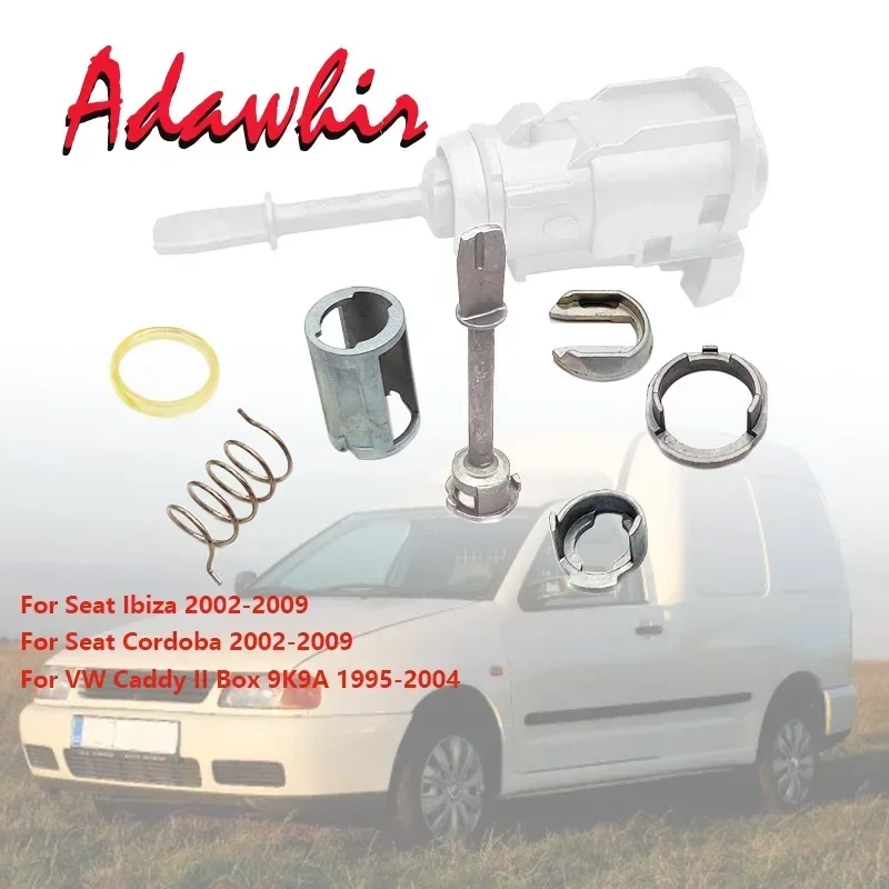 ZESTAW NAPRAWCZY CYLINDERA ZAMKA DRZWI DO SEAT IBIZA CORDOBA VW CADDY 6L 3837167 B/168B — zdjęcie 4