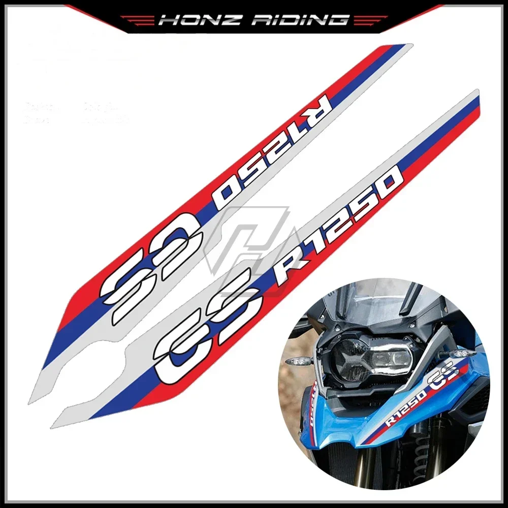 لسيارات BMW 2017-2020 R1250GS أجزاء تعديل الدراجة النارية ملصق تزيين الإطار الأمامي