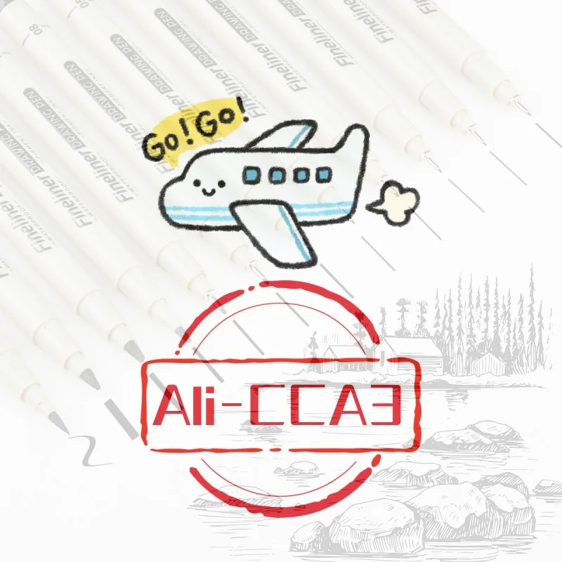 

12Pcs/set Drawing Pens Marker Pen Manga Lettering Pens Art Sketch Journaling Watercolor School Supplies Stationery Gifts