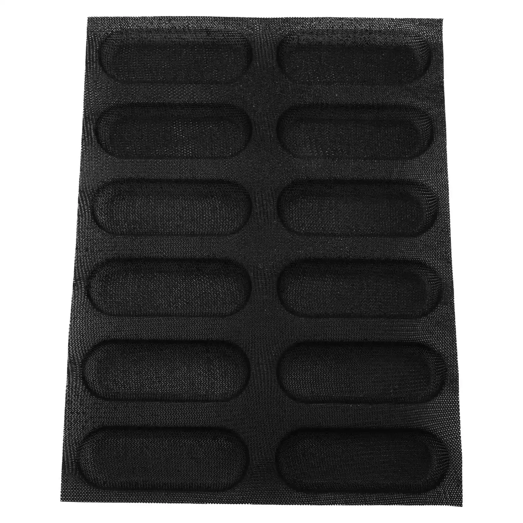 Silicone Pan-Non-Stick Perforated French Bread Pan Forms Hot Dog Molds Baking Liners Mat Bread Mould