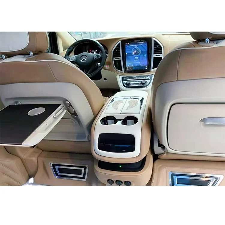 Suitable For Mercedes-Benz Interior High-quality Central Control Multi-function Armrest Box With Refrigerator