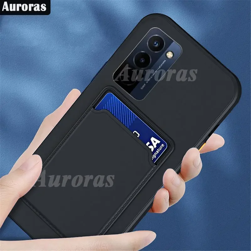 

Auroras For Wiko 10 Case Luxury Wallet Card Slot Back Cover Soft Silicone Protector For Wiko T10 T50 T20 Funda Case