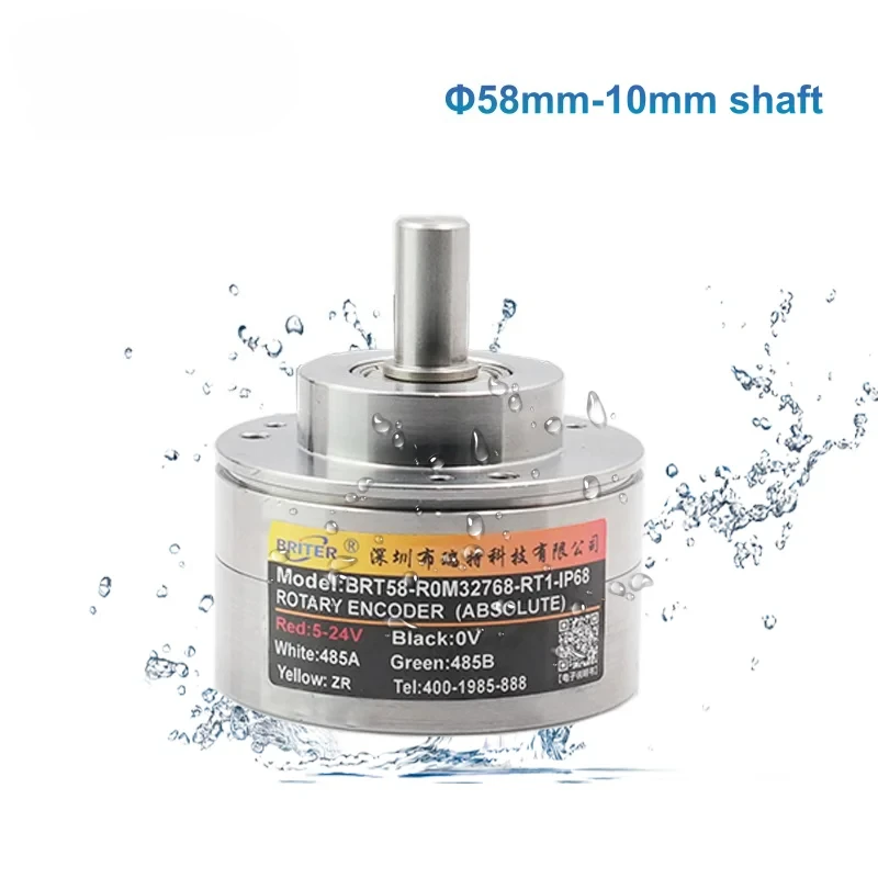 

Waterproof Absolute Single-Turn Rotary Encoder with Analog Magnetic 10mm Shaft for Angle Speed and Position Measurement