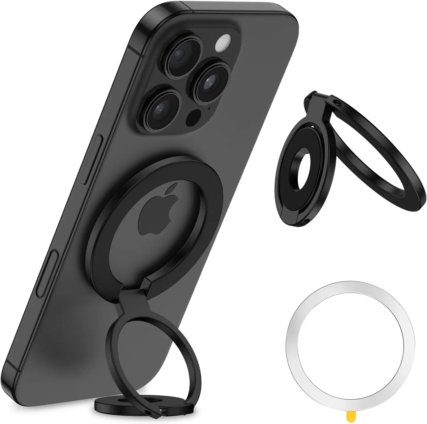 

Magnetic Phone Grip Ring Holder for iPhone 17 Pro Max & Samsung S25 Edge – Dual-Sided Stand with Strong Magnet