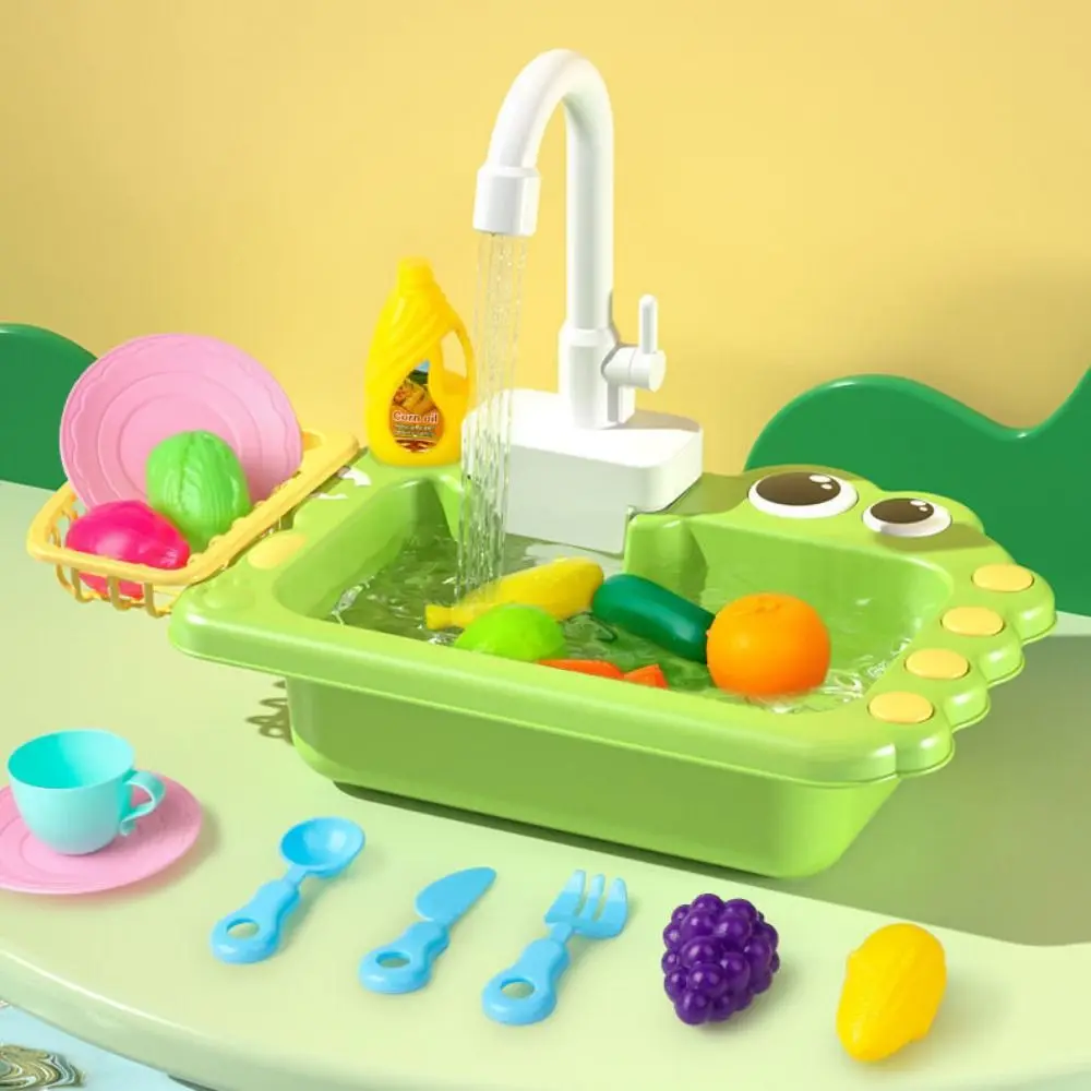 Juego de simulación de juguete de fregadero de cocina, grifo de simulación giratorio, juguete de repuesto, regalo, grifo de fregadero Universal, grifo de juego, ingeniería