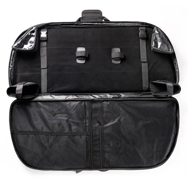 Bolsa de arco compuesto de tela Oxford gruesa de alta calidad, funda de arco duro, bolsa de arco impermeable extraíble, color negro, 105x45x9cm