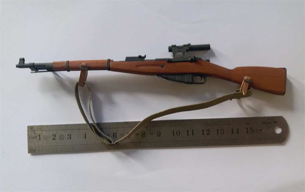 

1/6 WWII Series Soviet Mosin Nagant 1944 Sniper Rifle Weapon Toys Model Fit 12" Doll Action Scene Component