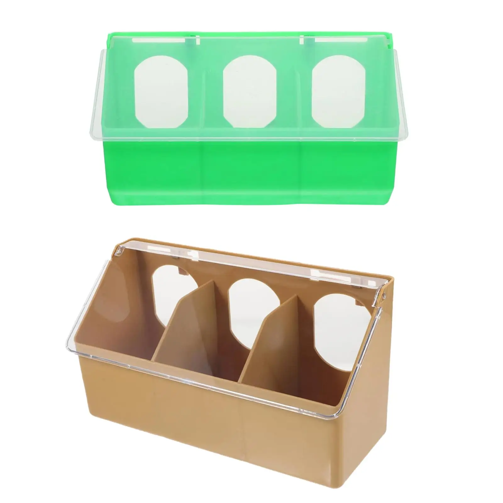 

Hanging Pigeon Feeder 2/3 Holes Bird Food Feeding Container Pet Food Dispenser for Parrot Cockatiel Budgie Bird Cage Supplies