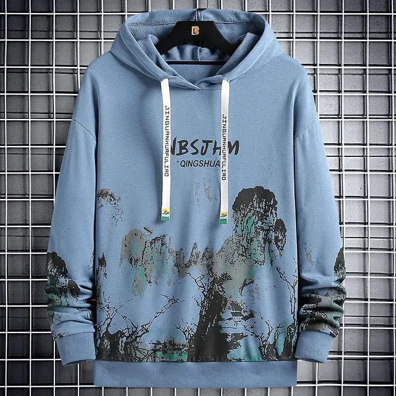 Mode gedruckt Brief lässig Hoodies Sweatshirts Herren bekleidung Herbst neue lose junge Stil Tops All-Match-Sweatshirts