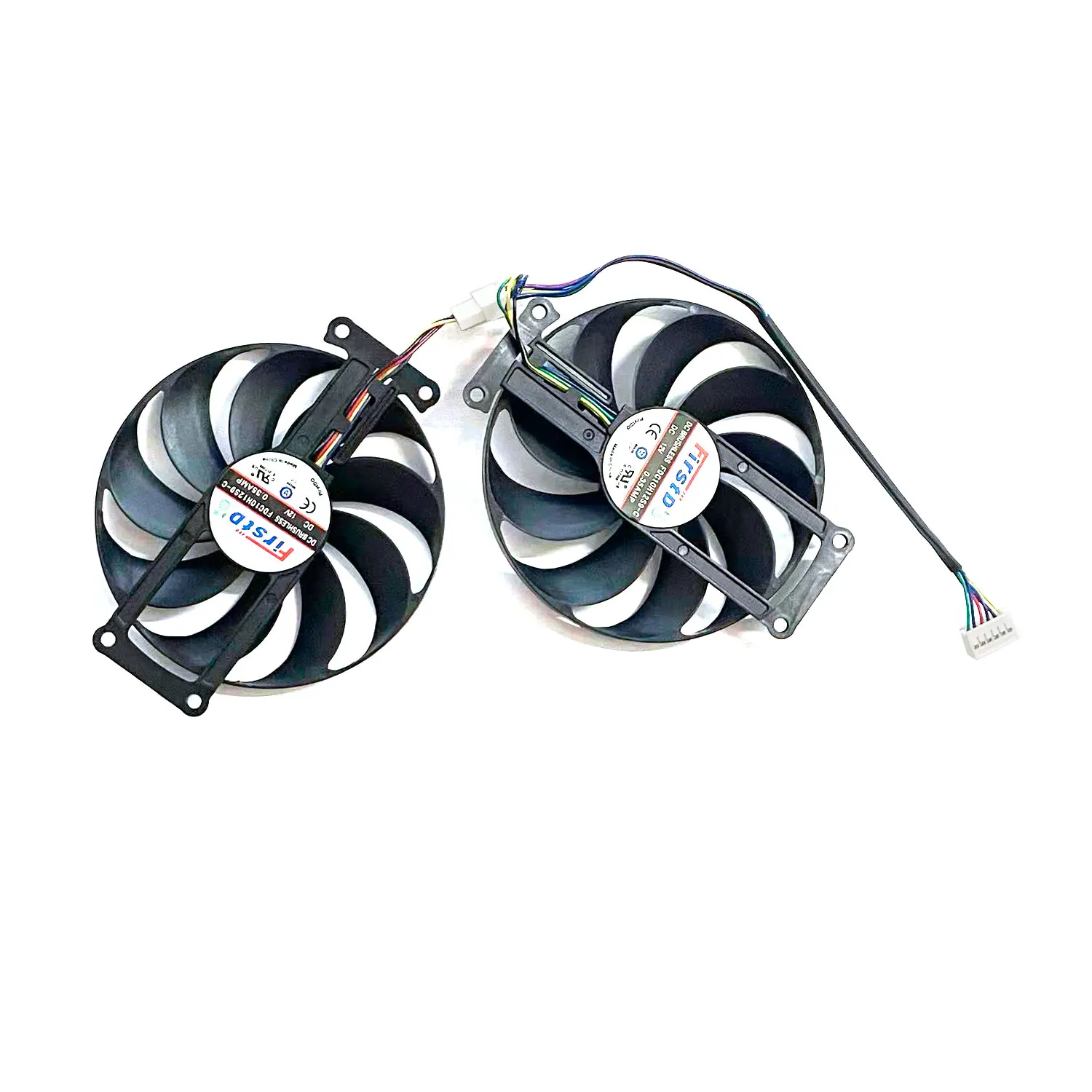 Ventilador de Refrigeración para Tarjeta Gráfica ASUS GTX1660 1660Ti Dual EVO OC RTX2070, FDC10H12S9-C T129215SU 6PIN GTX1660 RTX 2060 Super GPU