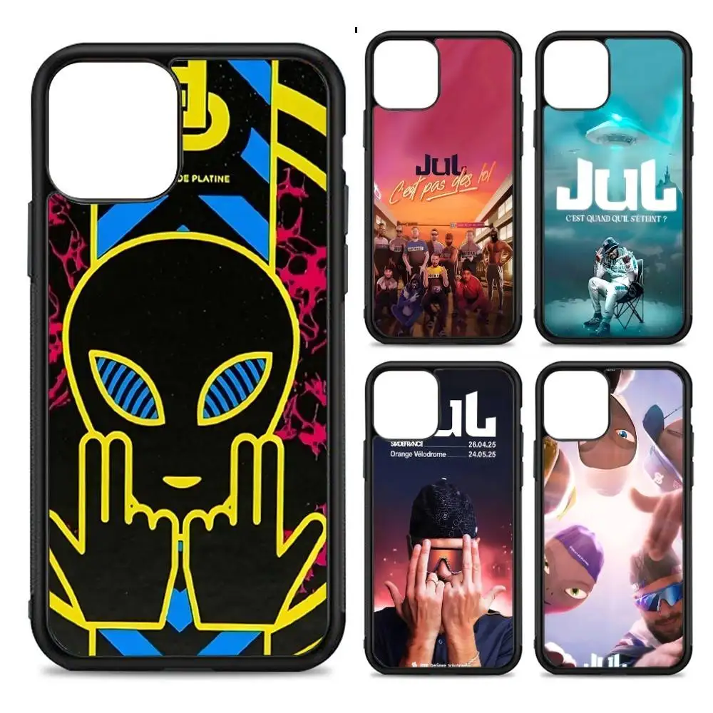 

Rapper J-JuL C'est Pas Des Lol Phone Case Wireless Charging PC+TPU For IPhone 11 12 13 14 15 16 17 Pro Max Plus Case