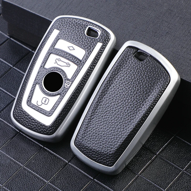 PU Leather Car Key Holder Case Cover for BMW F20 F30 G20 F31 F34 F10 G30 F11 X3 F25 X4 I3 M3 M4 1 3 5 Series Accessories