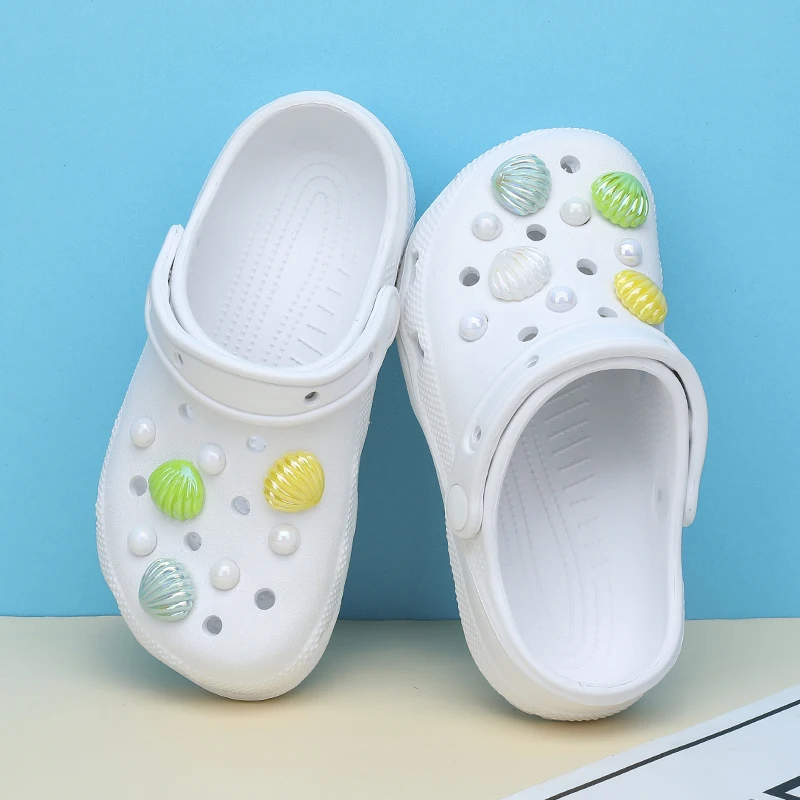 Summer Kids Sandals Hole Children\'s Shoes Slippers Soft Anti-Skid Cartoon DIY Design Hole Baby Shoes Sandy Beach For Boys Girls