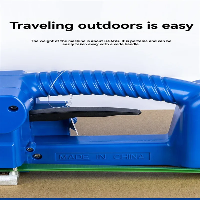 Portable electric strapping machine with integrated strapping, handheld automatic electric hot melt automatic tool device