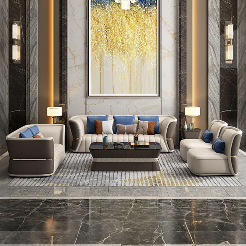 Designer Luxury Living Room Sofas Love Seat Floor Pouf Recliner Nordic Sofas Lazy Relaxing Garden Decor Divano Hotel Furniture