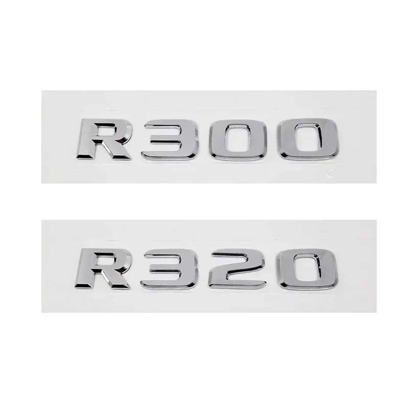 ABS Car Rear Sticker Alphabet Trunk Badge Decal Exterior for Mercedes Benz R63 R300 R320 R350 R500 R Class 3D Emblem Accessories