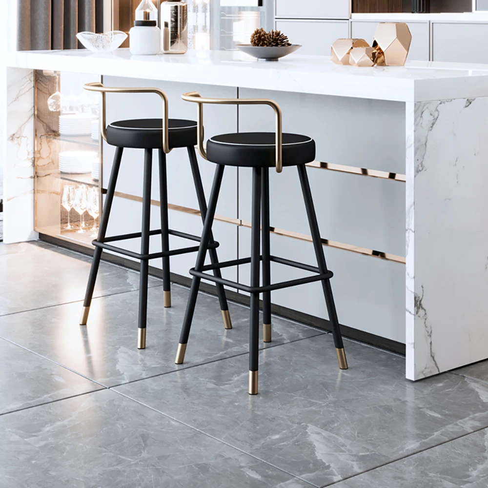 Set di 4 sedie da bar nordiche Soggiorno semplice Sedia da bar da cucina di design Mobili per la casa classici e moderni Sillas Para Comedor