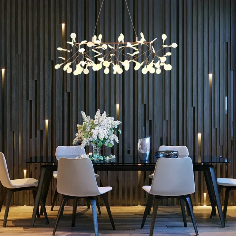 Plafonnier circulaire suspendu au design nordique moderne, éclairage d\'intérieur, luminaire décoratif de plafond, idéal pour un salon ou une cuisine