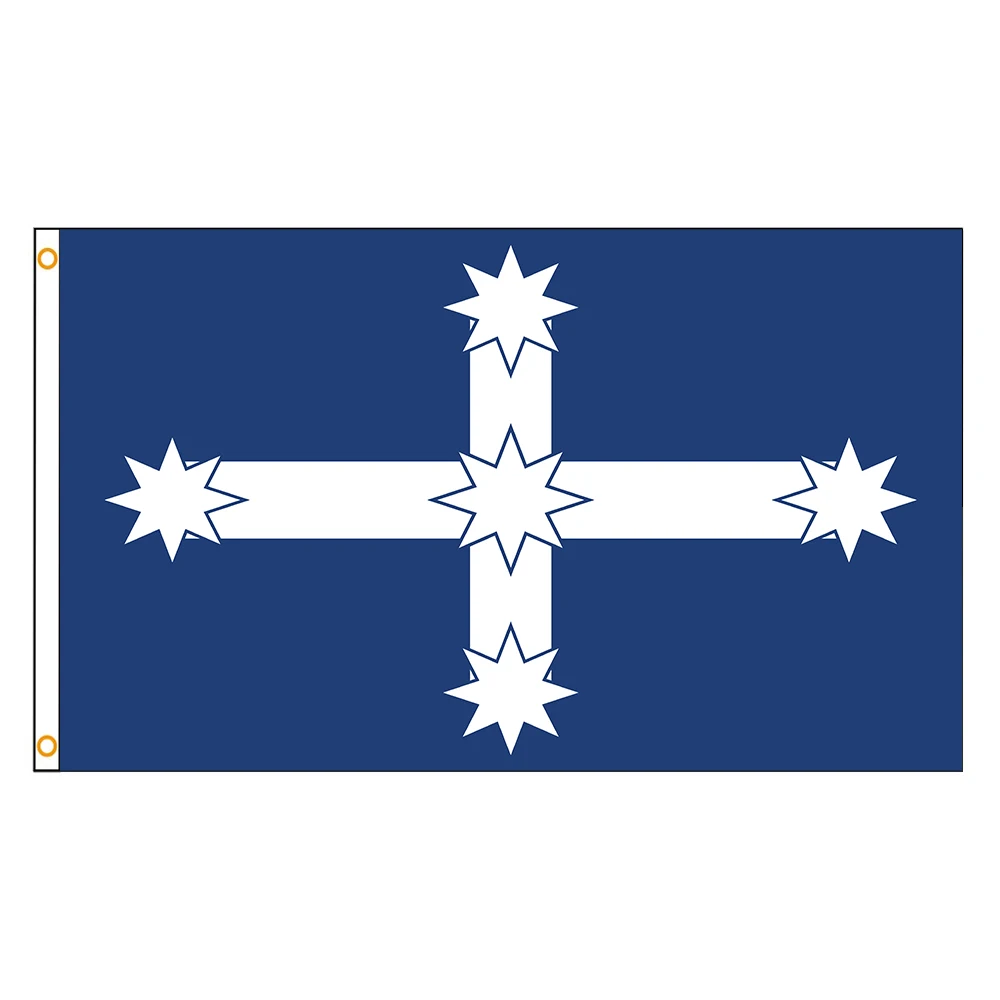 60X90 سنتيمتر 90X150 سنتيمتر علم يوريكا البوليستر أستراليا العلم الرقمي راية جدار الفن ديكور المنزل في الهواء الطلق نسيج