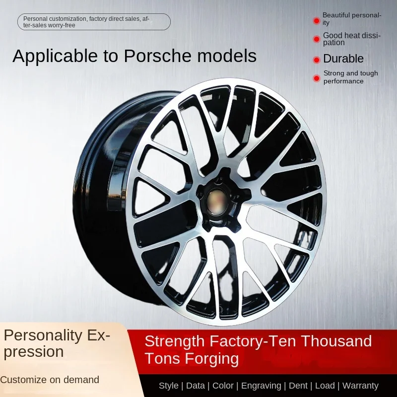 

PO-3 HXHD HCHG Bright Black Cast Aluminum Alloy Personalized for Wheels New 3-Year Warranty Multi-Spoke Design