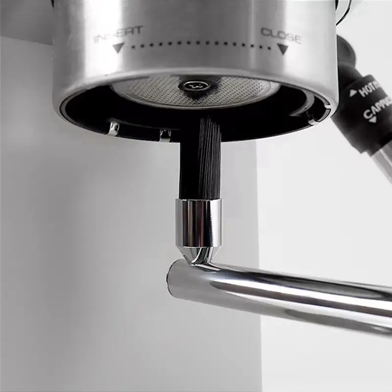 AFOURT-Kaffeemaschinen-Reinigungsbürste, Kaffeebürste, Hochdruckbürste, Verbrühungsschutzgriff, Kaffeerinigungs-Zubehör für Café und Bar – Detail 4