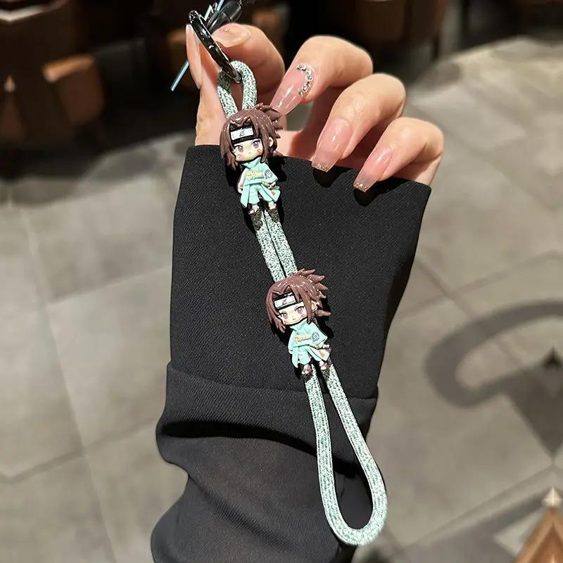 Lucu Naruto Hatake Kakashi Uchiha Sasuke Baru Kreatif Kartun Pola Ponsel Fashion Dekoratif Liontin untuk Pria dan Wanita