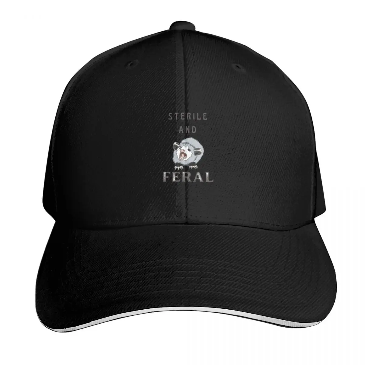

Sterile and feral opossum Baseball Cap derby hat funny hat hats for men Anime Hat Caps For Women Men's