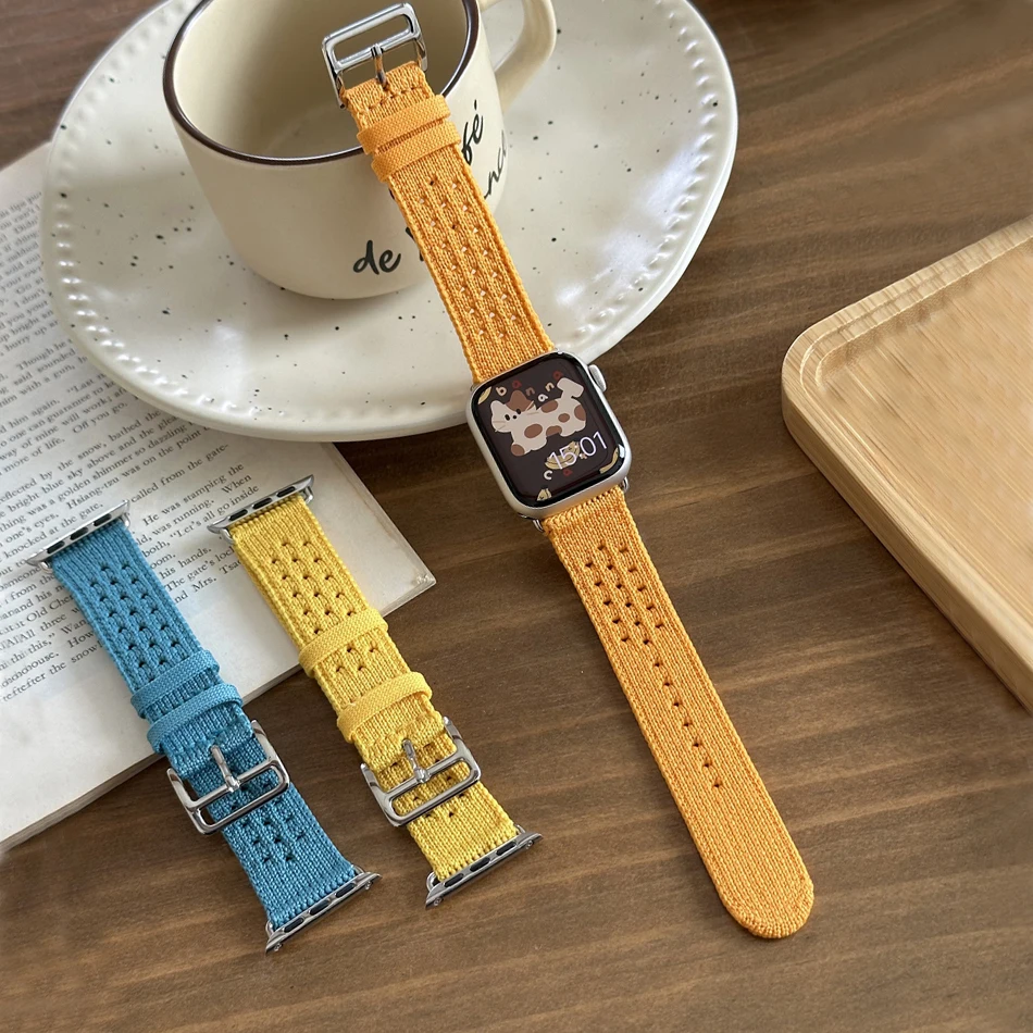 Color Block Love Leather Strap For Apple Watch Band 38 40 41 44 42 45 49mm Cute Woman Bracelets iWatch Series 9 8 7 6 5 SE Ultra