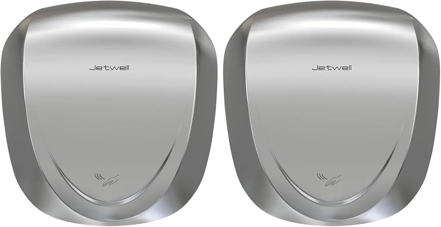 

2Pack UL Approved Power Commercial Hand Dryer, HEPA Filter High Speed Automatic Warm Wind Stainless Steel Cover AC110V-130V