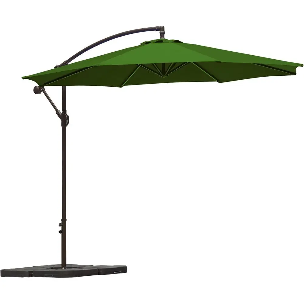 Patio Umbrella with Stand and Base, Outdoor Hanging Shade Kit, 3-Piece Set