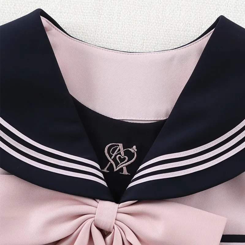 Pink JK Uniform South Korea College Sailor Fuku Set Japan School Student Sailor Outfit Cosplay Seifuku Costume for Women