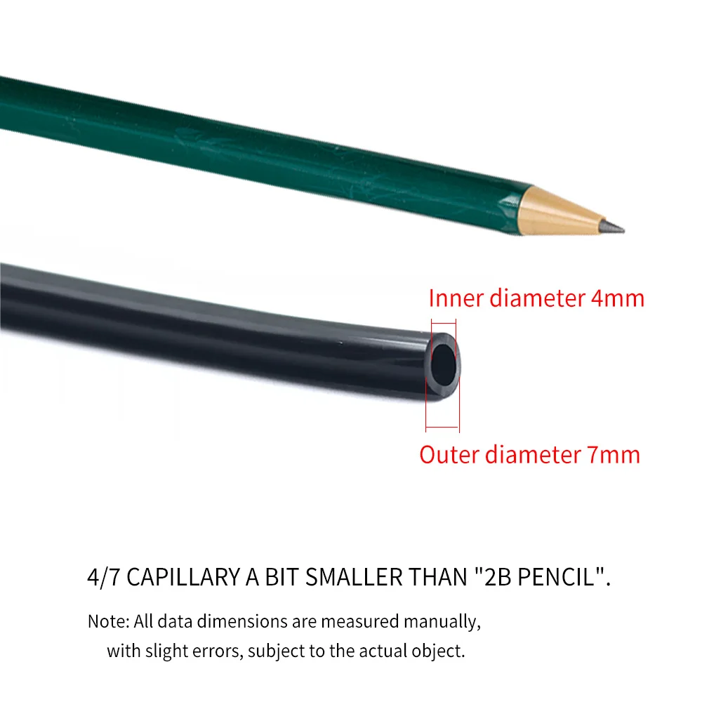 4/7mm Garden Watering PVC Micro Irrigation Hose 1/4'' Drip Irrigation Tubing System for Greenhouse Bonsai Sprinkler Tube