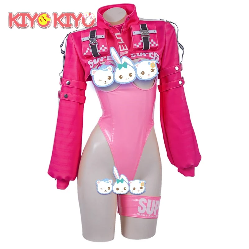 KIYO-KIYO NIKKE Cosplays nikke Alice Cosplay Costume Alice Sexy jumpsuit PU Swimsuit Halloween Costumes women