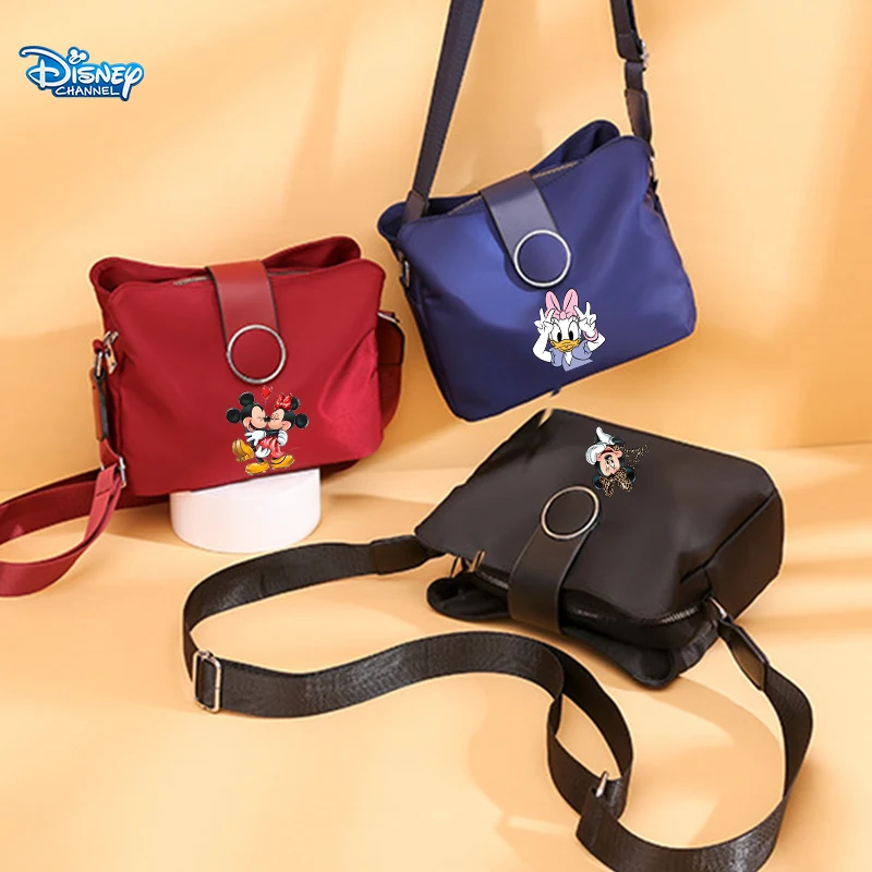 

Mickey Mouse Minnie Women Shoulderbag Disney Cartoon Anime Printed Handbag Girls Daily Large Capacity Commuter Crossbody Bag Ht