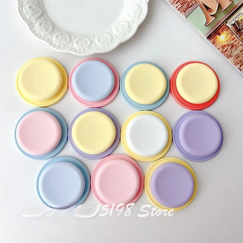 

Korean Cute Cartoon Macaron Color Magnetic Phone Griptok Phone Holder Stand Full Support For iPhone Series Magsafe Devices