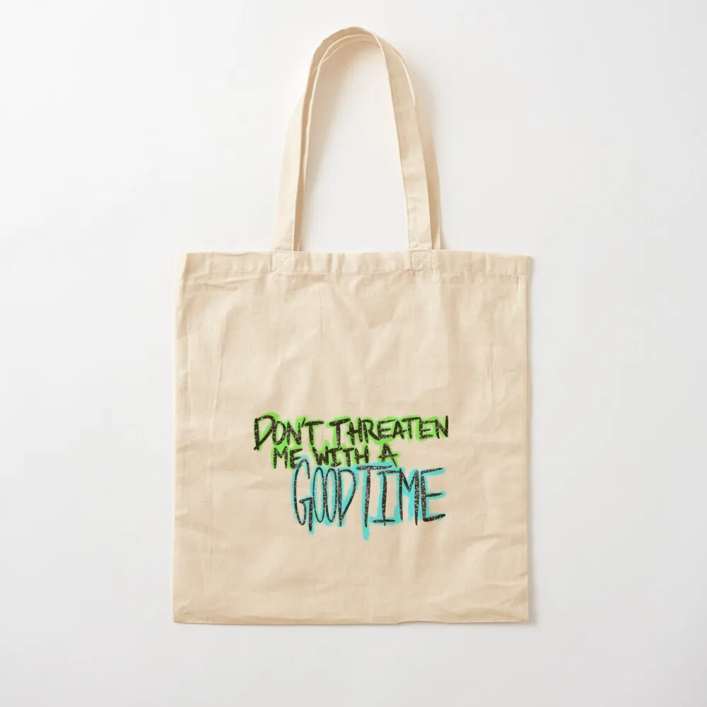 لا تهديدني مع وقت جيد، حقيبة حمل قابلة للطي وقابلة لإعادة الاستخدام، حقيبة يد نسائية مخصصة #2