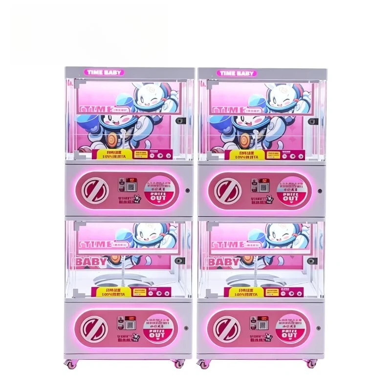 Coin Operated Vending Machine For Capsule Toy Transparent Cabinet Durable Customizable Shopping Mall Arcade Facility