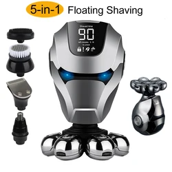 New Electric Shaver USB Rechargeable Razor Multi-function Men's Self-Shaving bald head Machine Bald Brightener Hair Clipper