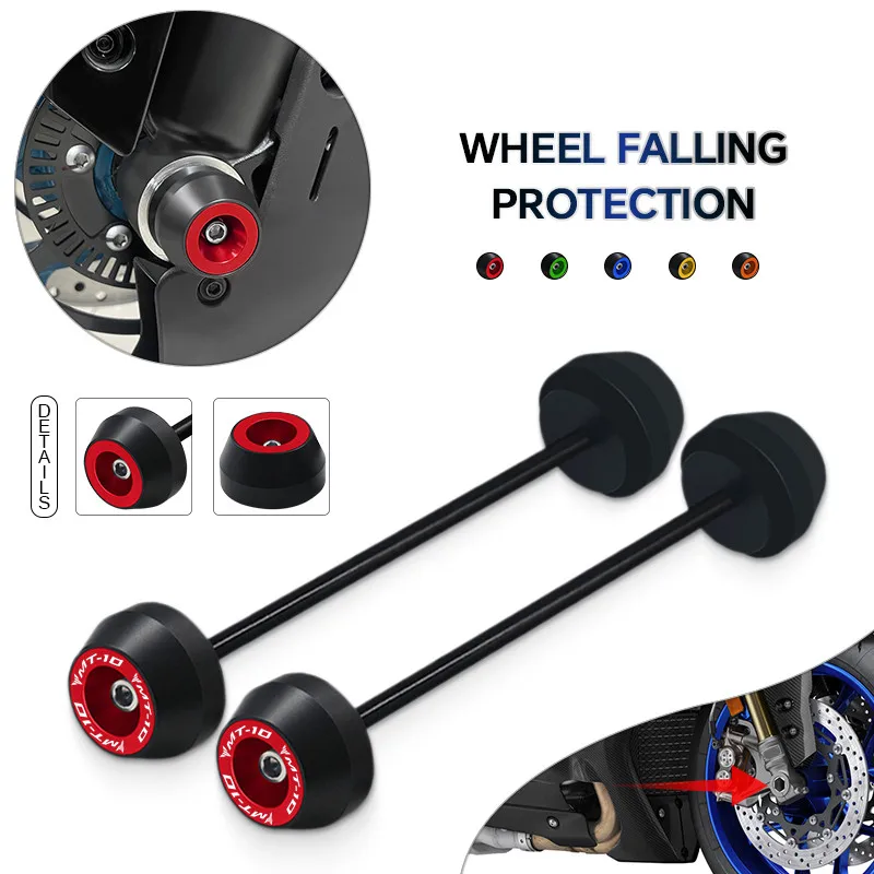 Front Rear Axle Wheel Fork Sliders Cap Crash Protector Motorcycle Falling Protection For MT-10 MT10 FZ10 16-25 MT09 FZ09 13-25
