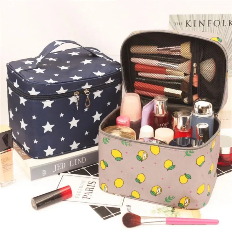 Travel Portable Women Makeup Bag High Capacity Waterproof Toiletries Organizer Storage Cosmetic Cases Zipper Wash Beauty Pouch