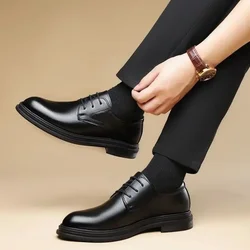 Dress Shoes Man Black Official Business New Social Shoe for Men Elegant and Classic Suit 2024 Style Office Italian Gentleman 39