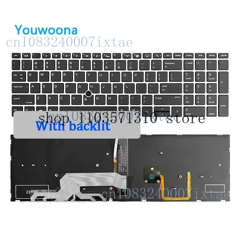 N New Original laptop keyboard for HP ZBook 15 G5 G6 ZBook 17 G5 G6