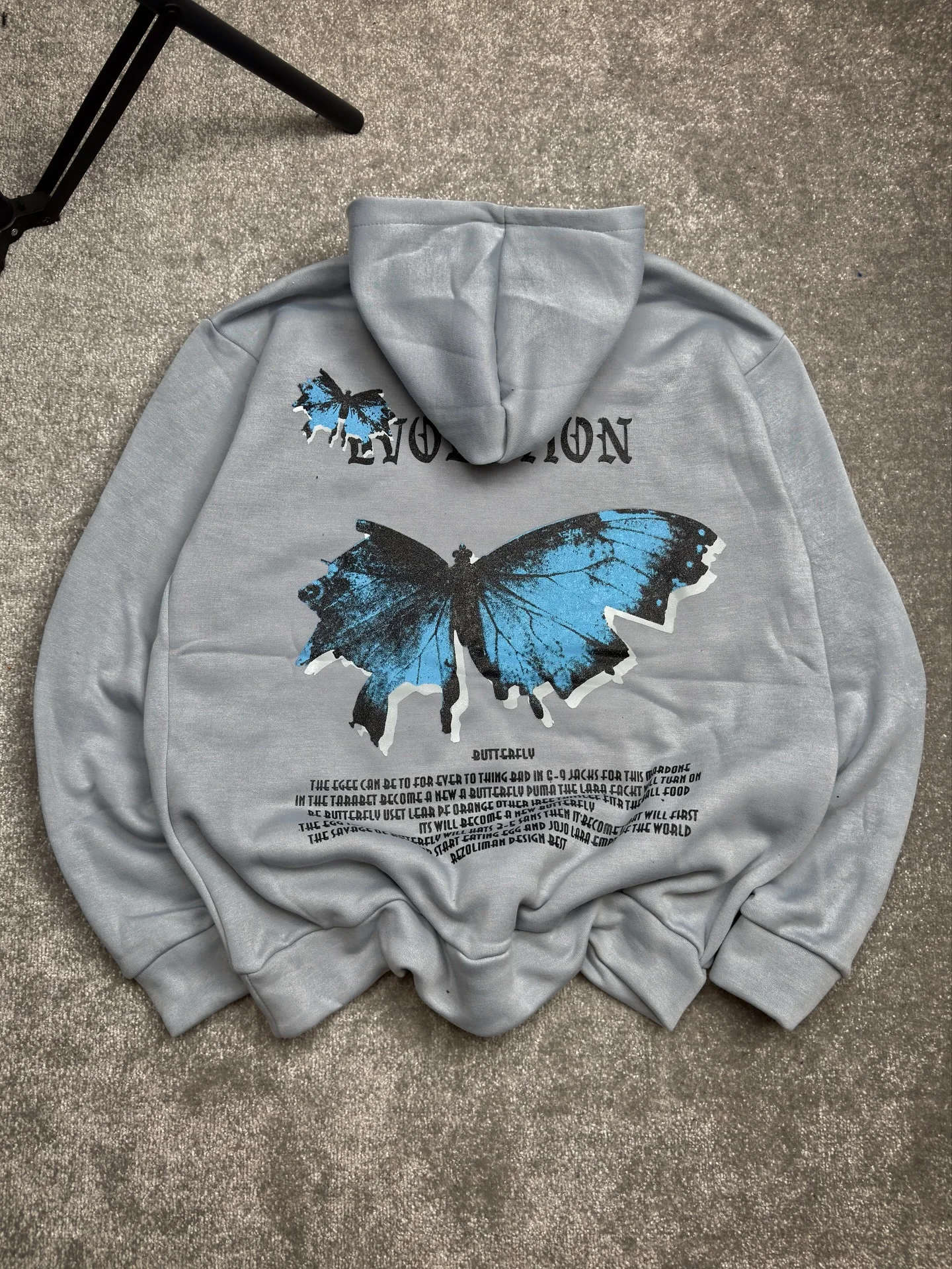 

Толстовки с классическим принтом и бабочкой в стиле y2k, уличная толстовка в стиле гранж, топы, толстовка большого размера, Harajuku, повседневная мужская одежда