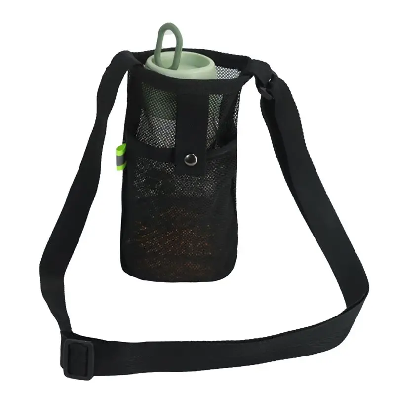 ABMI-Outdoor Sport Water Cup Cover Mobile Phone Bag Camping Accessories Mesh Cup Sleeve Pouch Portable Visible Bag,