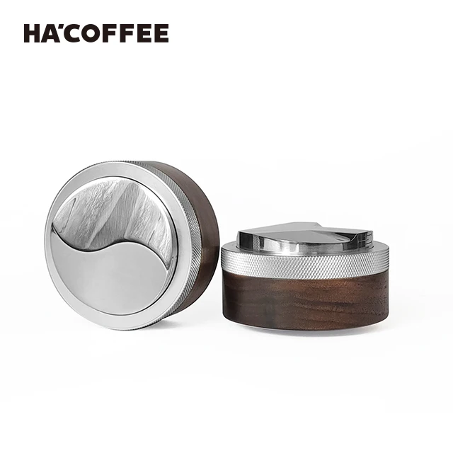 

Wholesale Coffee Distributor Tamper 51mm 5 m 58mm Wood Head Adjustable Depth Espresso Hand Taper for Portafilter Kitchen Tool