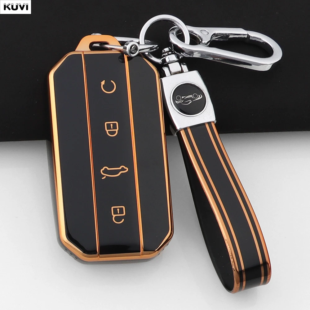 Capa de Chave de Carro em TPU Fashion para Chery Jaecoo J7 J5 7 5, Bolsa Protetora, Porta-Chaves, Acessórios Automotivos Sem Chave